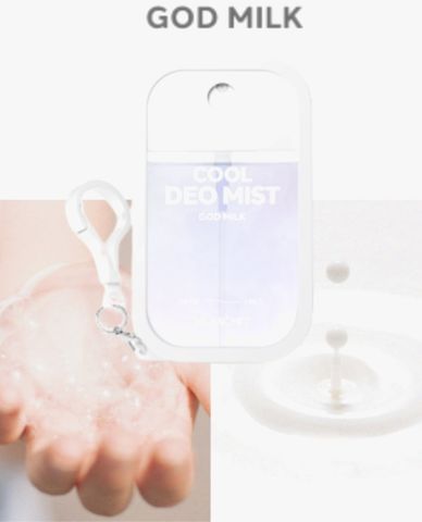  MUMCHIT - Xịt thơm toàn thân khử mùi Cool Deo God Milk 