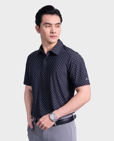  ARISTINO BUSINESS - Áo polo nam cổ bẻ tay ngắn sọc caro 