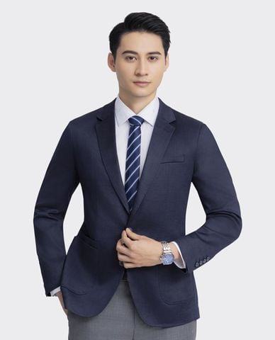  ARISTINO BUSINESS - Áo khoác blazer nam cổ ve tay dài Ramie 