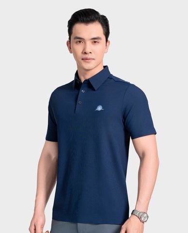  ARISTINO BUSINESS - Áo polo nam cổ bẻ tay ngắn phối logo 