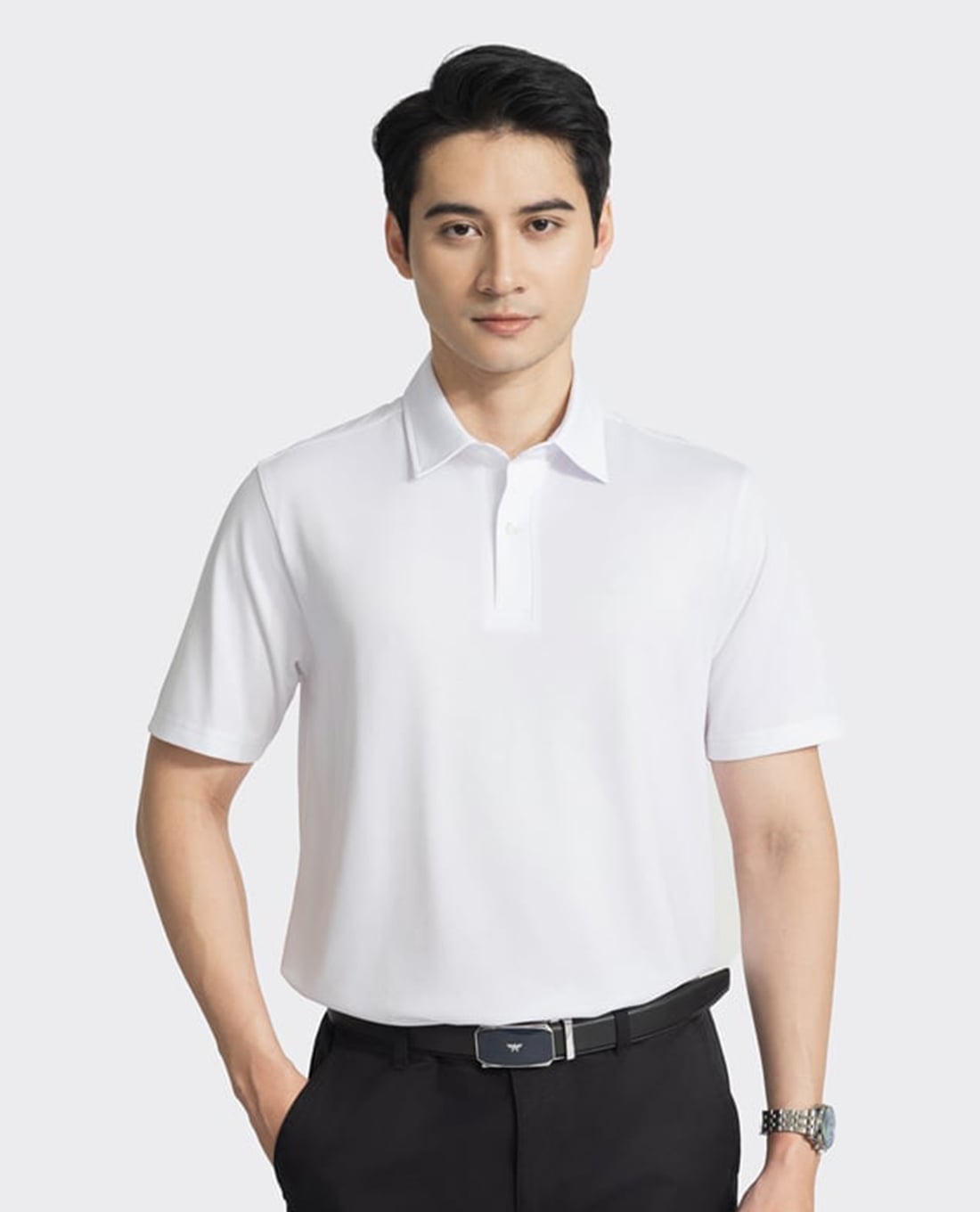 ARISTINO BUSINESS - Áo polo nam cổ bẻ tay ngắn thanh lịch