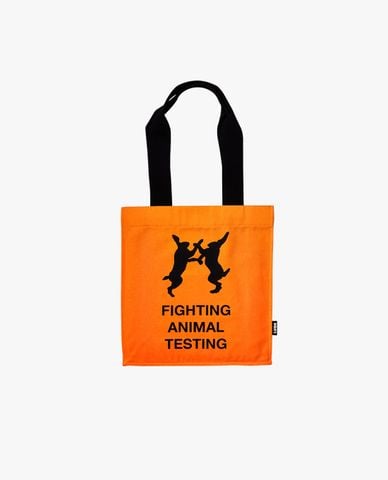  LUSH - Túi tote Fighting Animal Testing Fluoro Orange 