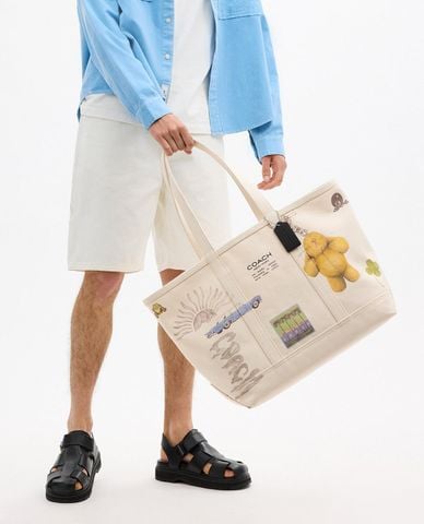  COACH - Túi tote nam hình thang Utility 