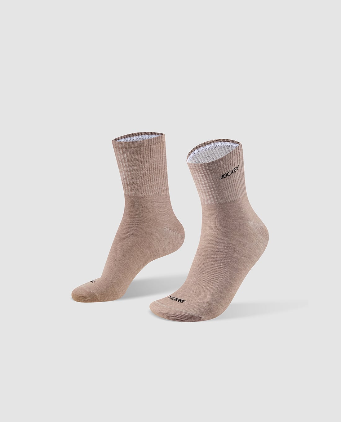 JOCKEY - Vớ nam cổ vừa thêu logo Jockey x Noire