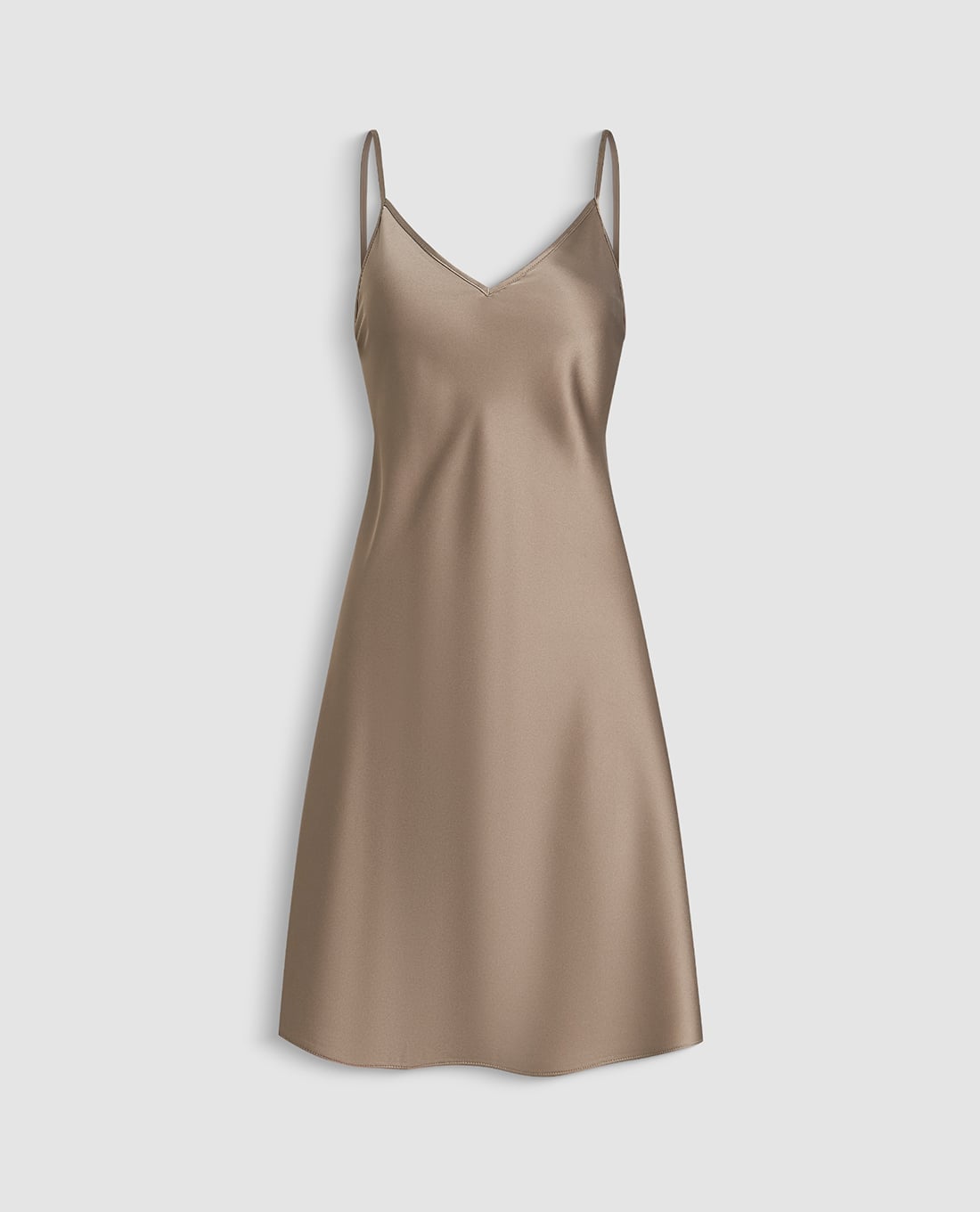 MISAKI - Đầm ngắn nữ mặc nhà hai dây latin trơn