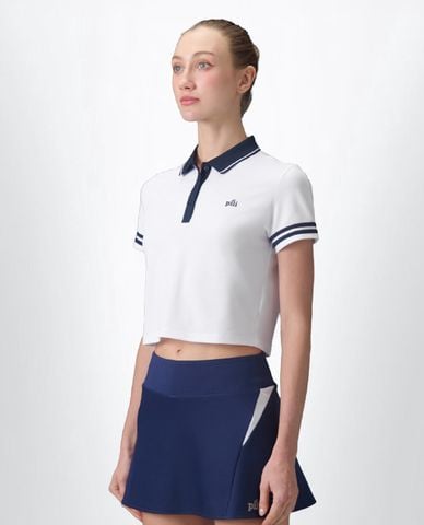  PILI - Áo polo nữ tay ngắn phom croptop 