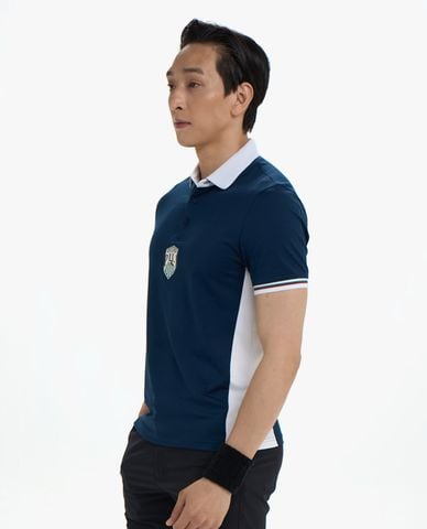  PILI - Áo polo nam cổ bẻ tay ngắn phối màu 