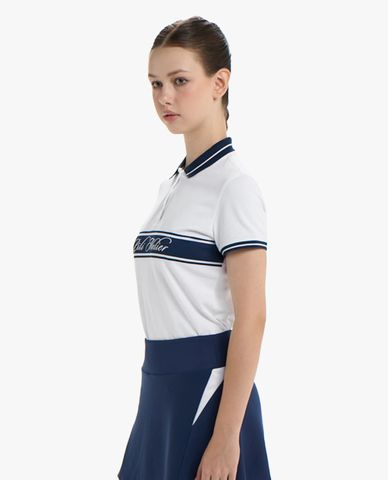  PILI - Áo polo nữ cổ bẻ tay ngắn phối viền 