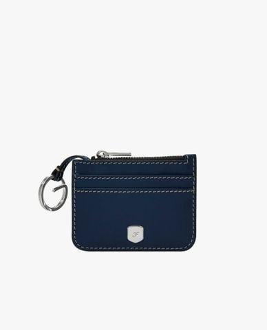  FOSSIL - Ví đựng thẻ nữ phom chữ nhật phối khóa zip Lennox 