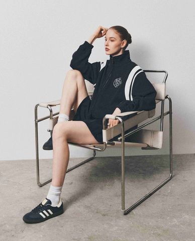  DEZUS - Áo khoác thể thao nữ cổ trụ tay dài Erminn 