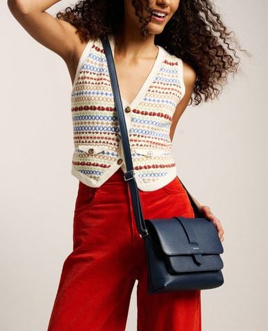  FOSSIL - Túi đeo chéo nữ phom chữ nhật Kinley 