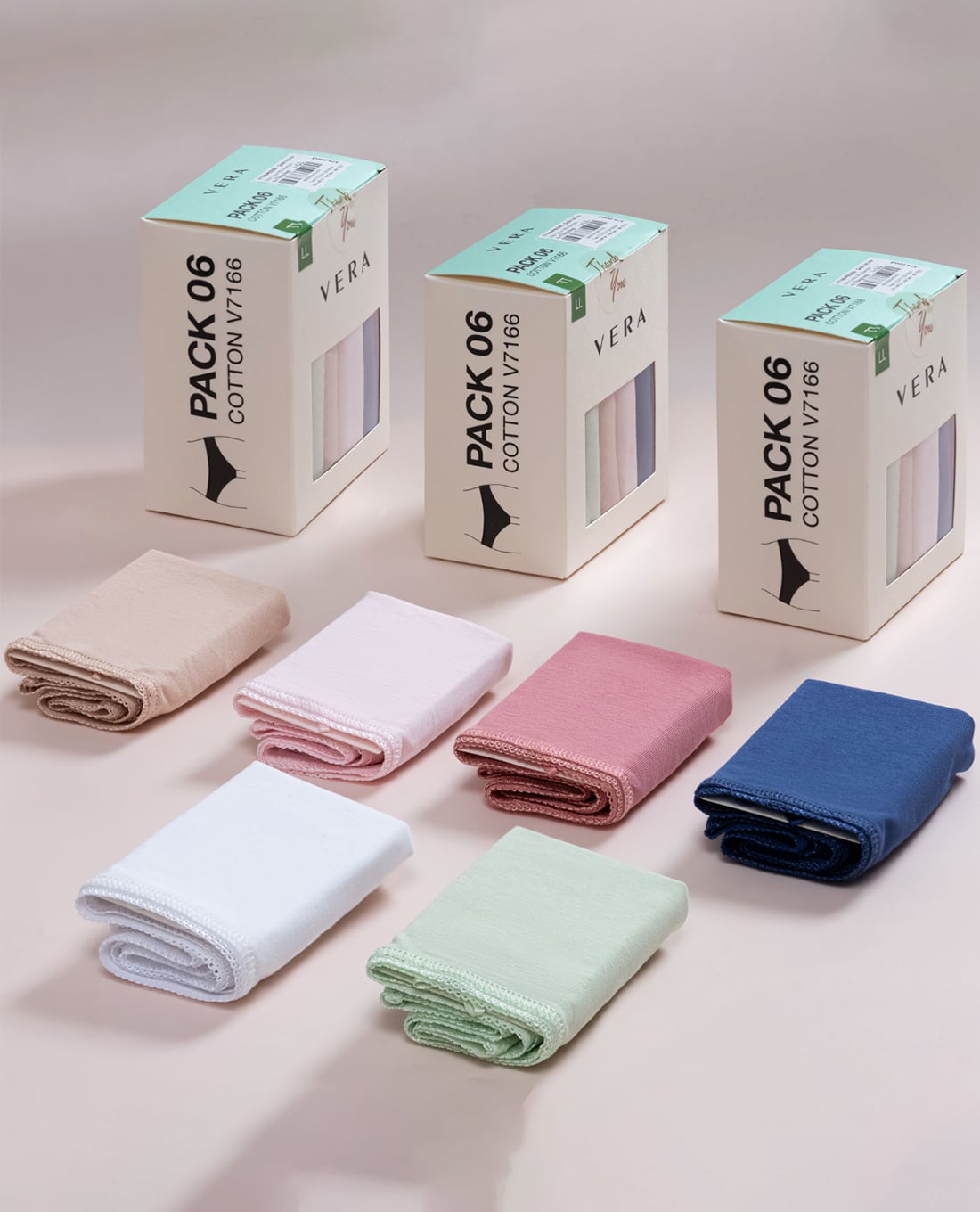 VERA - Combo 6 quần lót nữ cạp thấp Pack Love