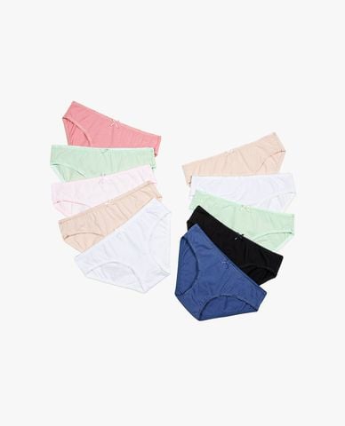  VERA - Combo 10 quần lót nữ cạp thấp Pack Love 