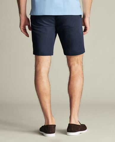  CHARLES TYRWHITT - Quần shorts nam ngang gối Cotton Linen 