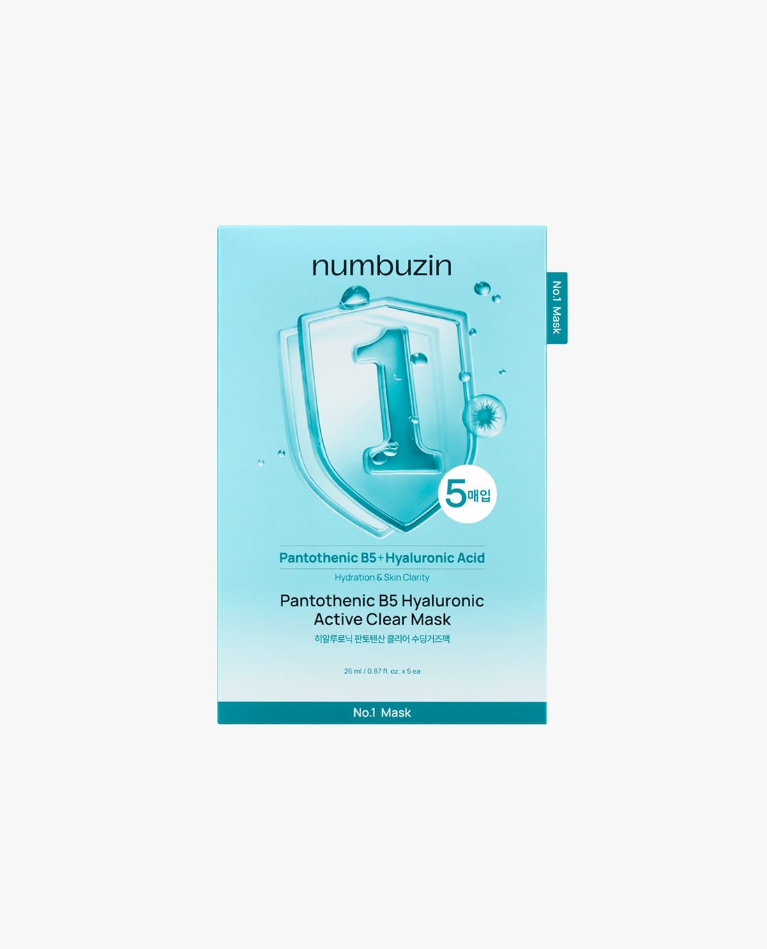 NUMBUZIN - Mặt nạ No.1 Pantothenic B5 Hyaluronic Active Clear