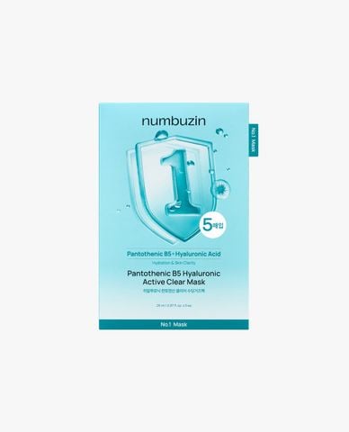  NUMBUZIN - Mặt nạ No.1 Pantothenic B5 Hyaluronic Active Clear 