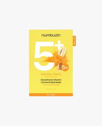  NUMBUZIN - Mặt nạ No.5+ Glutathione Vitamin Concentrated 