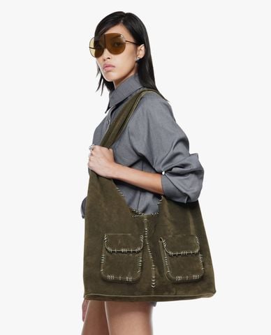  FANCì CLUB - Túi đeo vai nữ phối khuyên kim loại Metra 