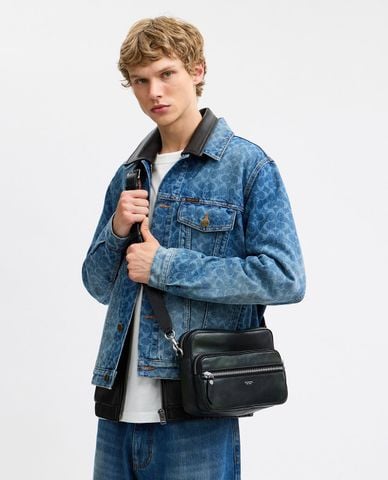  COACH - Túi đeo chéo nam phom chữ nhật Dakota 
