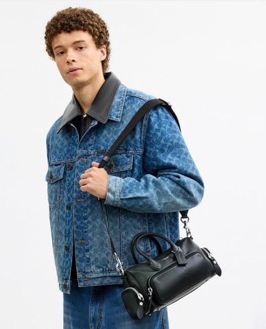  COACH - Túi đeo chéo nam đa ngăn Compass 25 