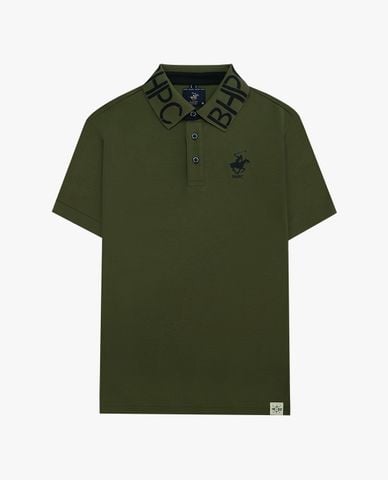  BEVERLY HILLS POLO CLUB - Áo polo nam cổ bẻ tay ngắn thêu logo 