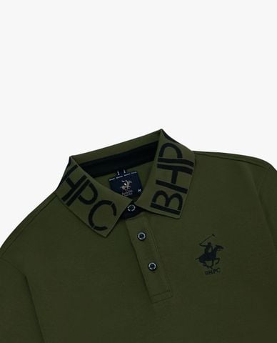  BEVERLY HILLS POLO CLUB - Áo polo nam cổ bẻ tay ngắn thêu logo 