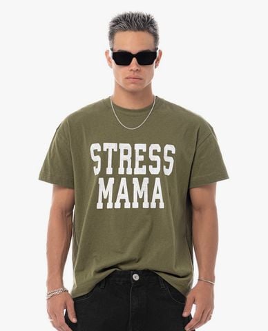 STRESSMAMA - Áo thun unisex cổ tròn tay ngắn SSMA Basic 