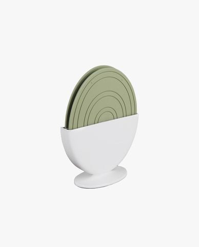  SALLEMA - Set 2 miếng lót nồi silicone hình quả trứng 