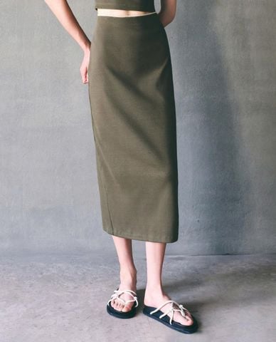  DEZUS - Chân váy phom suông midi Herbew 