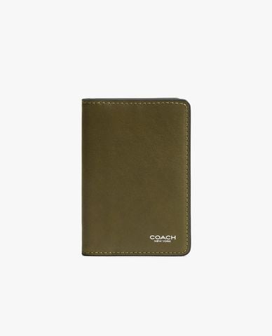  COACH - Ví đựng thẻ nam dáng dài thời thượng 