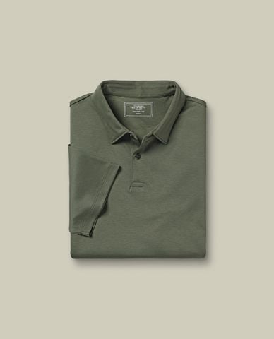  CHARLES TYRWHITT - Áo polo nam cổ bẻ tay ngắn Smart Jersey 
