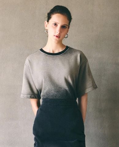  DEZUS - Áo thun nữ cổ tròn tay ngắn Be Happy 