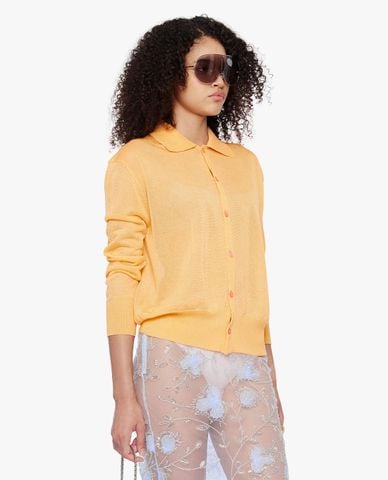  FANCì CLUB - Áo khoác cardigan unisex tay dài xuyên thấu Dehooked 