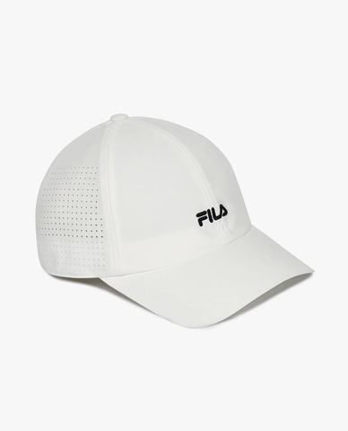  FILA - Nón bóng chày unisex thêu logo phối lưới 