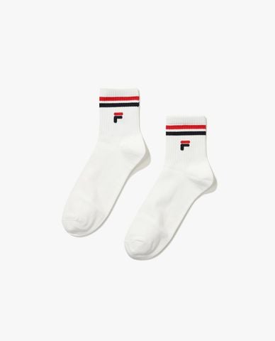  FILA - Vớ unisex cổ cao phối sọc 