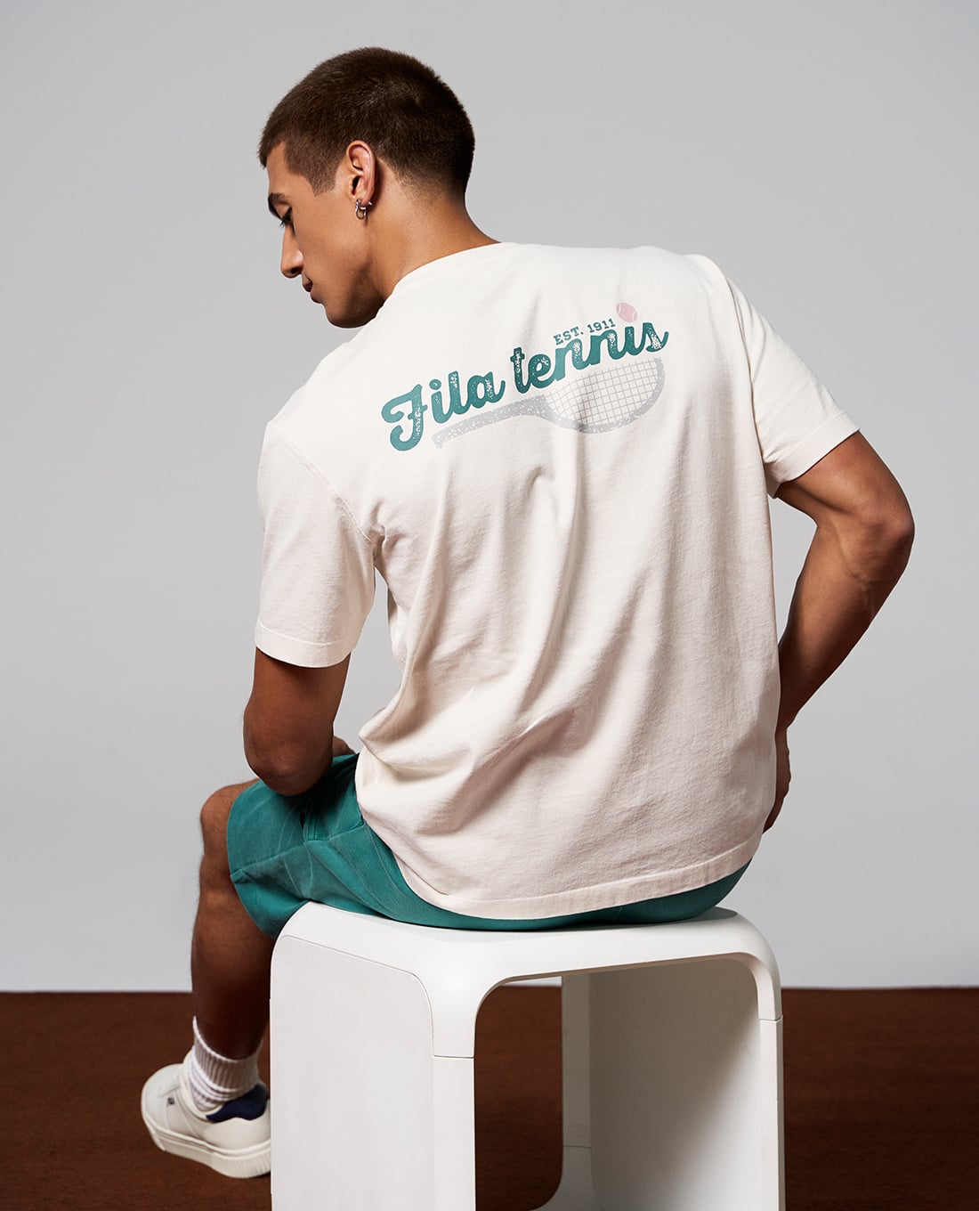 FILA - Áo thun unisex tay ngắn Tennis Heritage