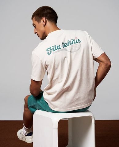  FILA - Áo thun unisex tay ngắn Tennis Heritage 