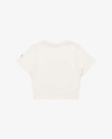  FILA - Áo croptop nữ cổ tròn tay ngắn Tennis Heritage 