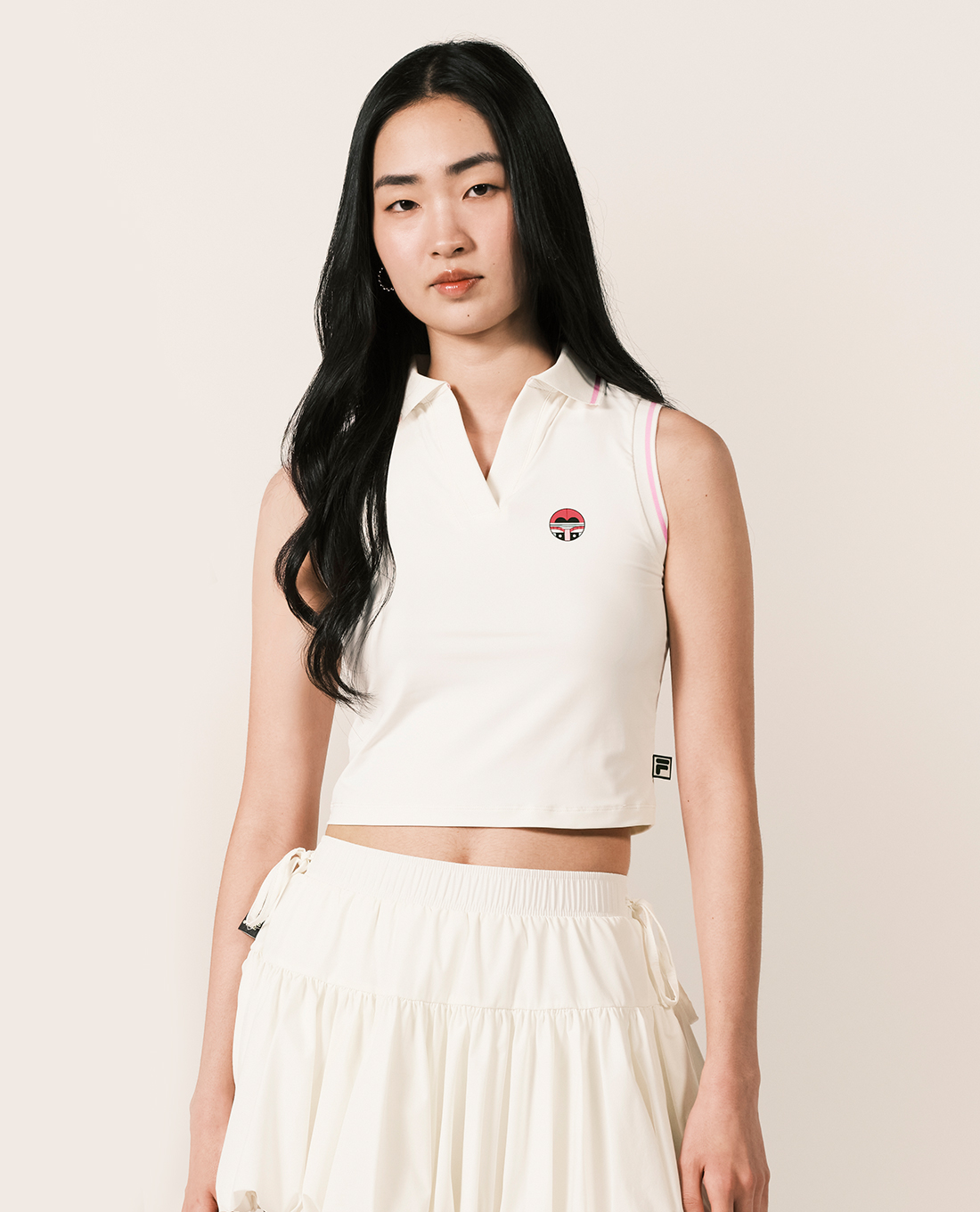 FILA - Áo sát nách nữ phối viền Fila x Sea Artist