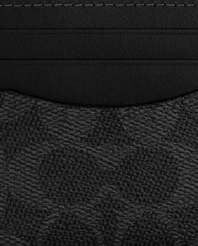  COACH - Ví đựng thẻ nam Signature Canvas 