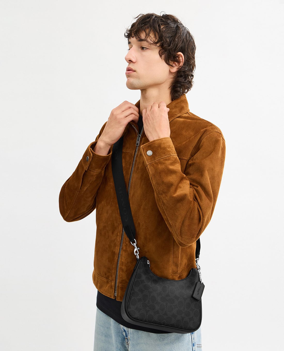 COACH - Túi đeo chéo nam hình thang Nolan