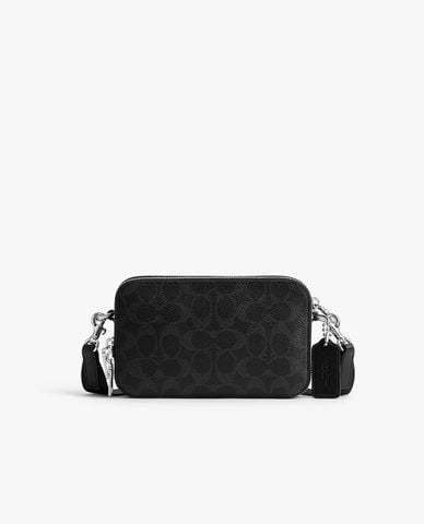  COACH - Túi đeo chéo nam Clinton In Signature Canvas 