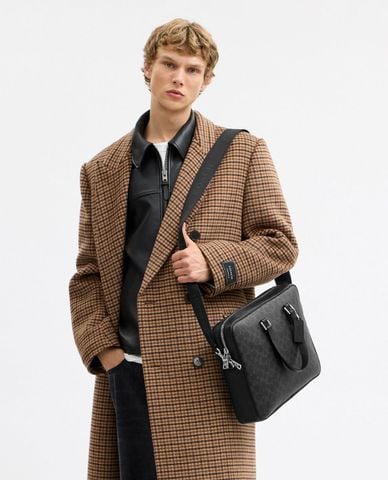  COACH - Cặp xách nam phom chữ nhật Caden 