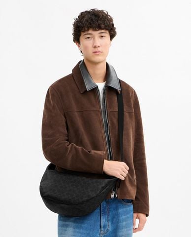  COACH - Túi đeo chéo nam Mercer In Signature 