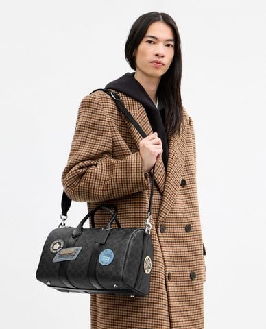  COACH - Túi đeo chéo nam đính stickers Compass 35 