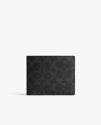  COACH - Ví nam dáng ngắn 3 In 1 Signature 