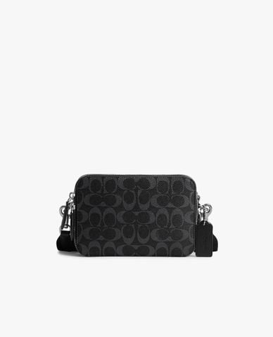  COACH - Túi đeo chéo nam phom chữ nhật monogram Charter 19 
