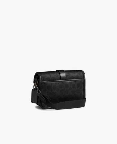  COACH - Túi đeo chéo nam League 19 In Signature Canvas 