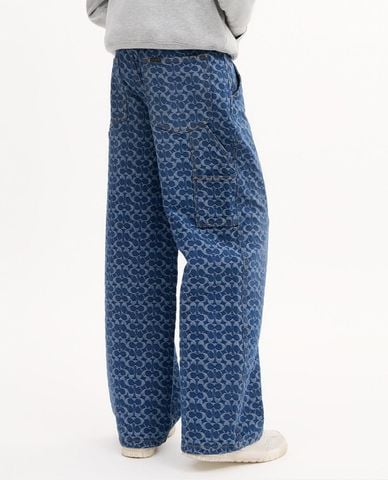  COACH - Quần jeans nam ống rộng Signature Denim 