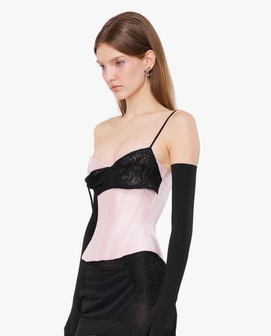  FANCì CLUB - Áo corset nữ hai dây phối bra Uncladding 